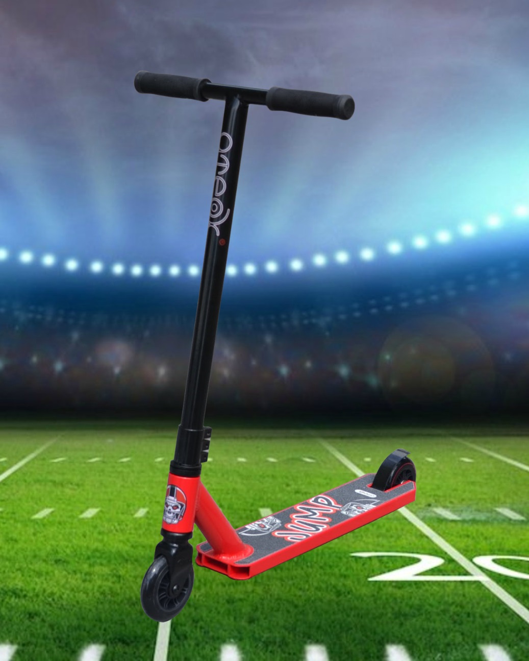 Самокат трюковый ATEOX JUMP 2020 (Черный/Красный)