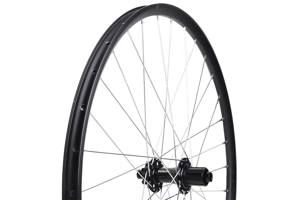 Колесо 29"MTB заднее, под кассету на 10 передач, двойной обод Citron DR-23 29", втулка Solon DH938TR BOOST 32H Disc, 148*12мм, 4 промподшипника, крепление IS6, ось 12мм, цвет черный