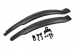 Крылья комплект пер+зад, GH-336F/R, 24-26", пластик, черный